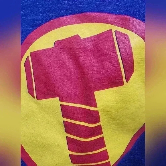 Disney Store Marvel Avengers Blue Full Zip Hoodie Mens Size Small NICE - Picture 7 of 13